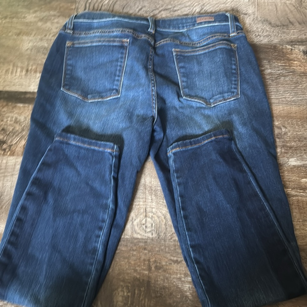 LILA RYAN Solid Blue Ankle Stretch Mid Ride Jeans Size 32 - Picture 11 of 12